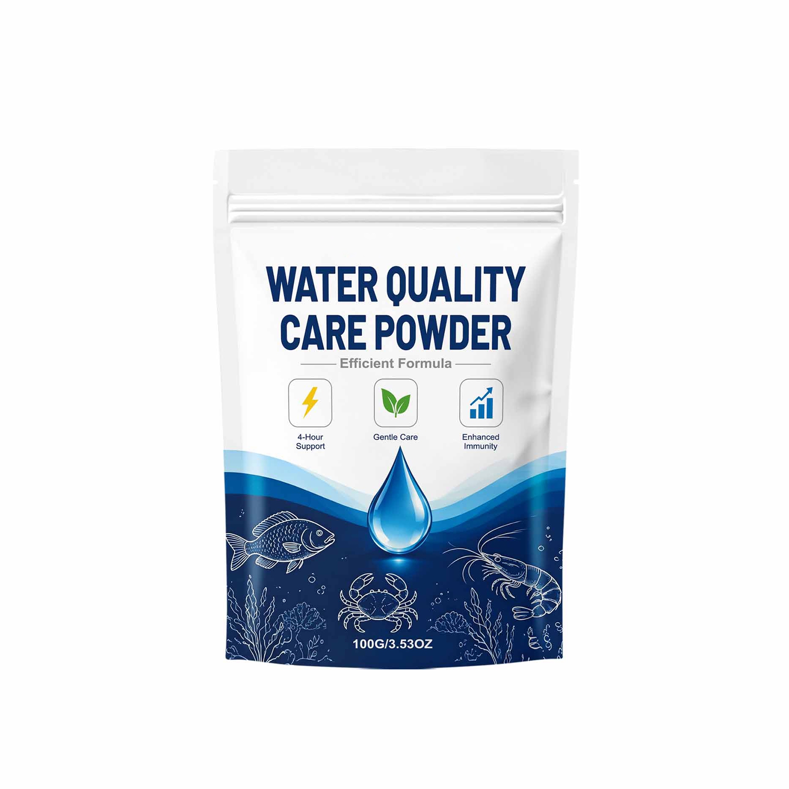 Planted Aquarium Care - 1/2/3/5PCS ผงปรับสภาพน้ำสำหรับน้ำในบ่อปลาที่มีเมฆคลุม กำจัดกลิ่น ติดทนนาน ดูแลตู้ปลาให้ใส