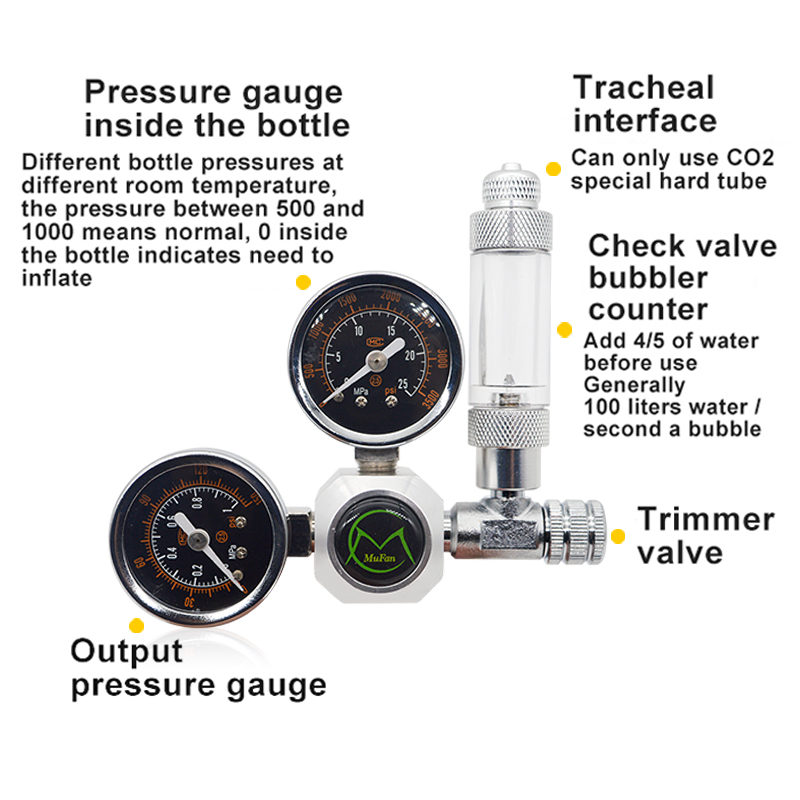 Aquarium CO2 Regulator Magneti - Aquarium Plant Delivery บทวิจารณ์และราคา