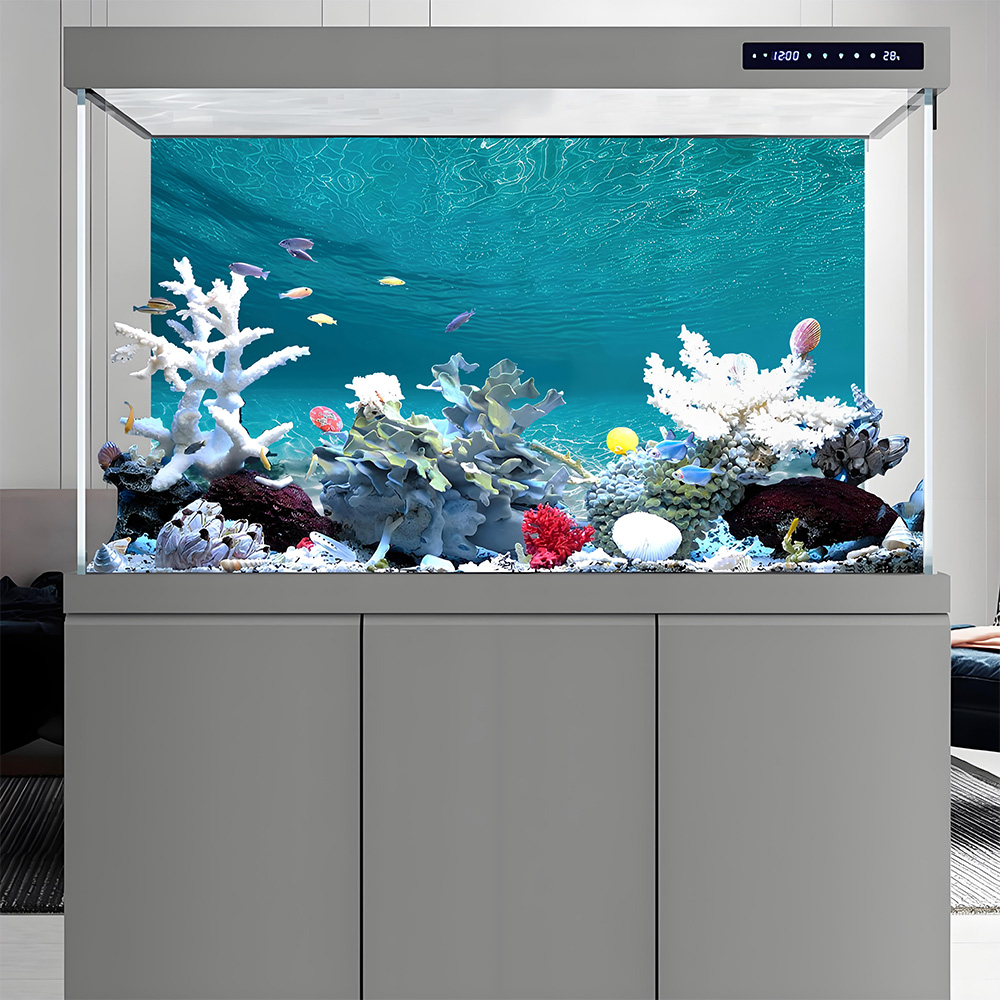 ทรายสีขาวสดใส ภาพวาดพื้นหลังตู - Aquarium Sand White บทวิจารณ์และราคา
