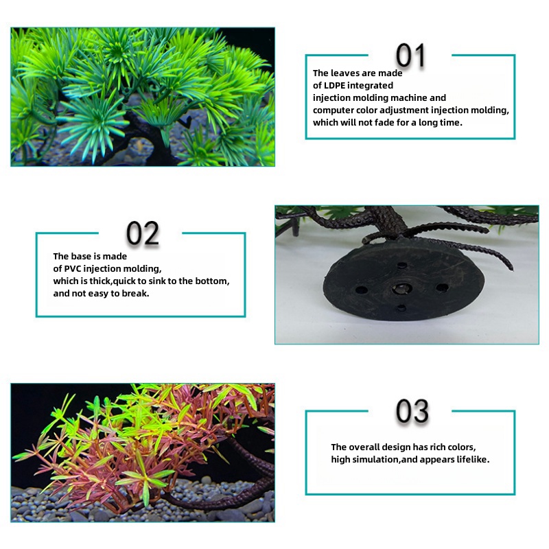 ต้นบอนไซสำหรับตู้ปลา, ต้นไม้,  - Planted Aquarium For Goldfish บทวิจารณ์และราคา